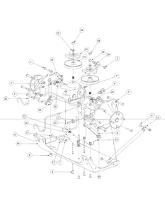 Drive Assembly Diagram and Parts List for M48-KW 53AB5DAV150-19-HP Cub Cadet Lawn Tractor